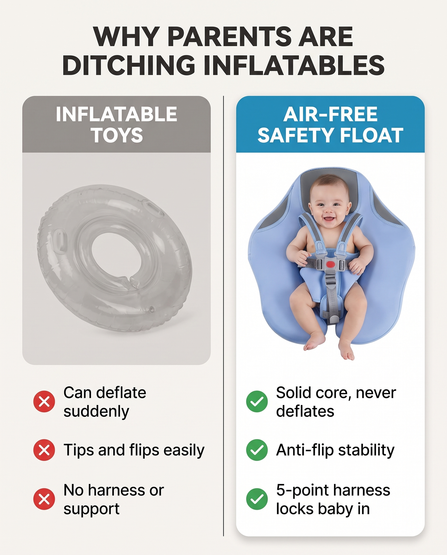 KissSteps™ Air-Free Baby Float
