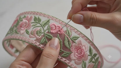KissSteps™ Artisan Floral Embroidered Headband Set (3-Piece)